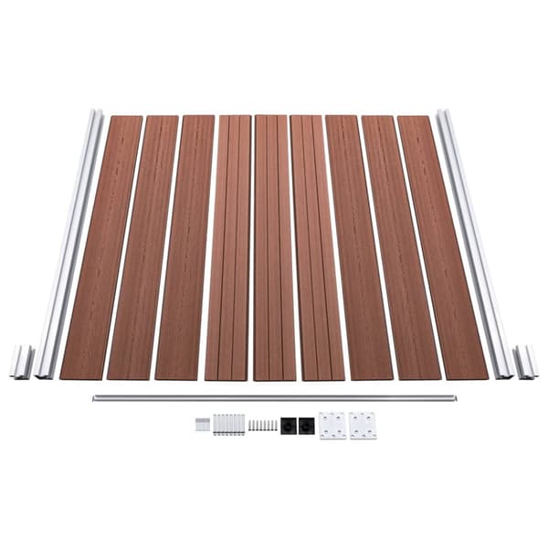 Staketpanel WPC 1391x186 cm brun