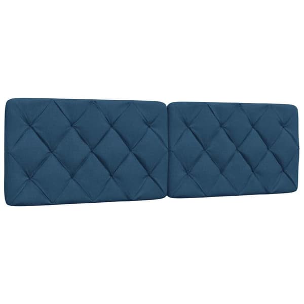 Headboard Cushion Blue 160 cm Fabric
