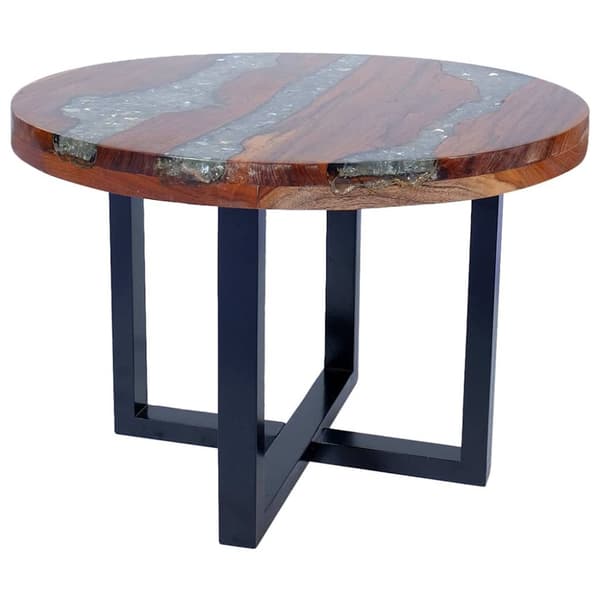 Soffbord teakträ harts 60 cm