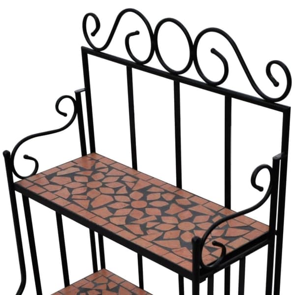 Växtställ terrakotta mosaik