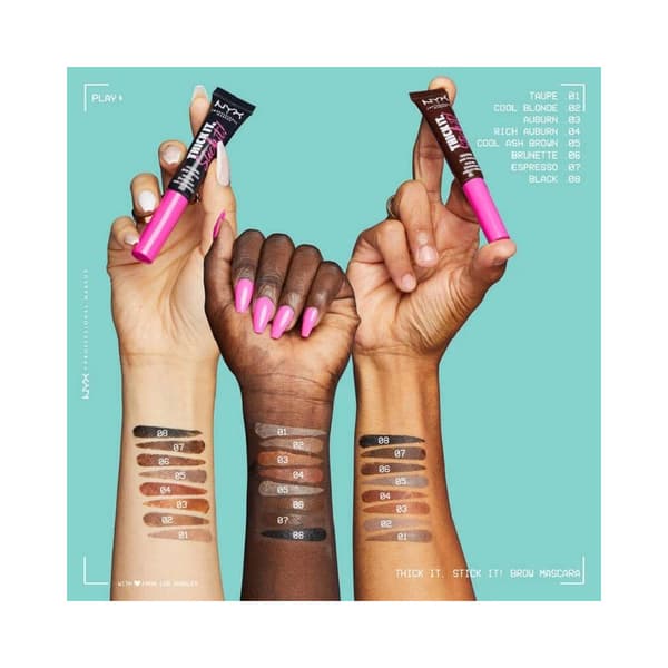 PROF. MAKEUP  Thick it. Stick it! Brow Mascara - Cool Ash Brown