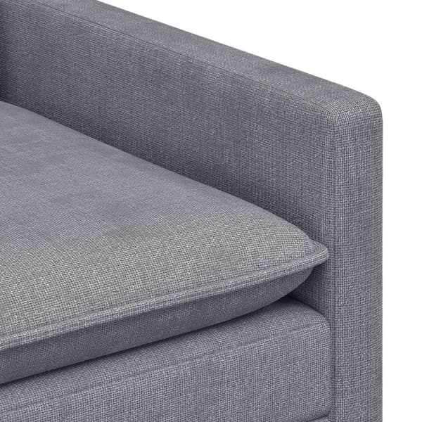 Soffa Ljusgrå 126 x 81 x 87,5 cm Polyester