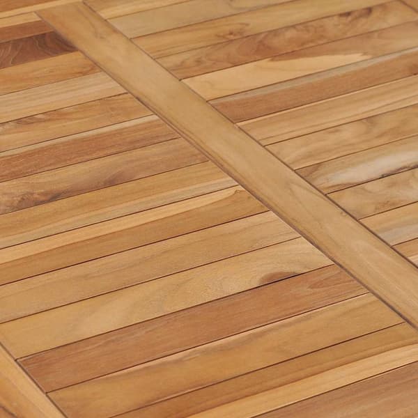 Matbord 80x80x80 cm massiv teak