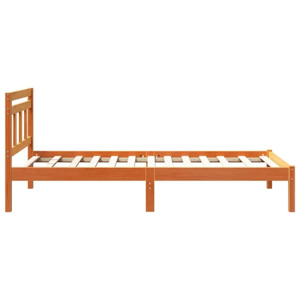 Sängram Brun 90 x 200 cm Massiv furu