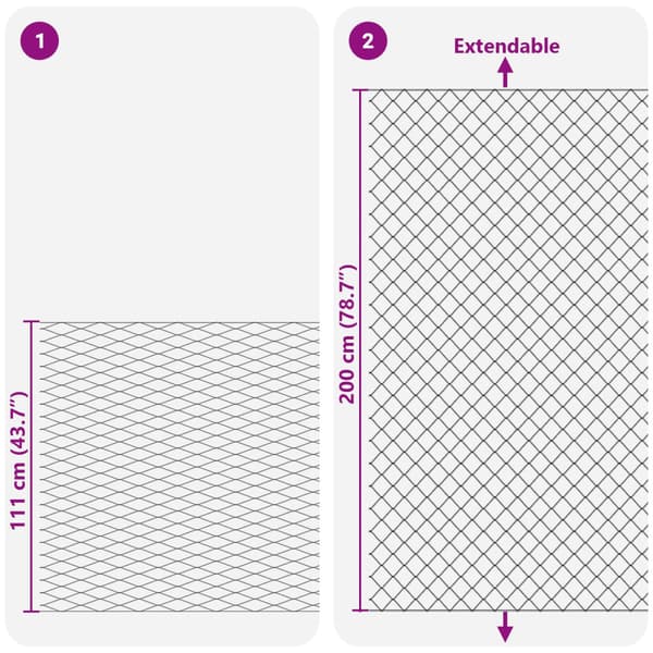 Kedjelänk Stängsel Galvaniserad 2 x 10 m Glas