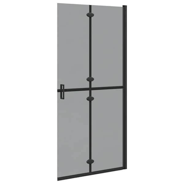 Walk-In duschvägg Svart 90 x 6.5 x 190 cm