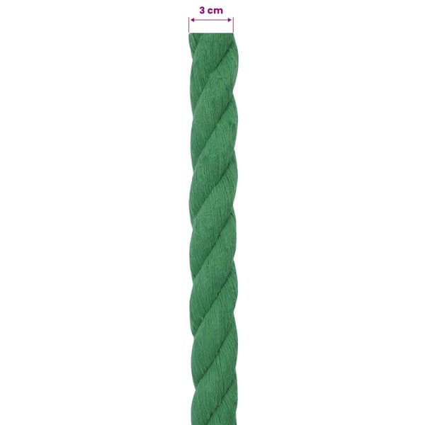 Rep Grön 3 x 3 x 2500 cm Bomull