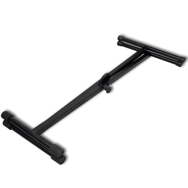 Keyboardstativ svart vikbart justerbart 60kg