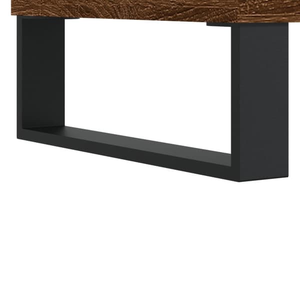 Soffbord brun ek 50x50x40 cm konstruerat trä