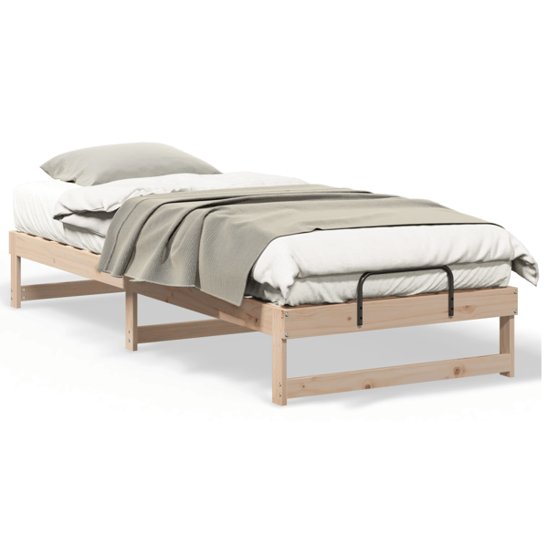 Sängram Brun 90 x 220 cm Massiv furu