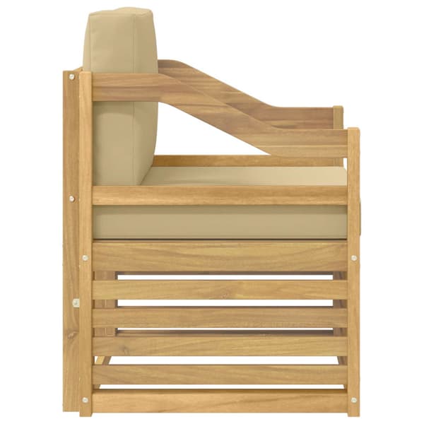 Utomhussoffa Polyester Vit och beige