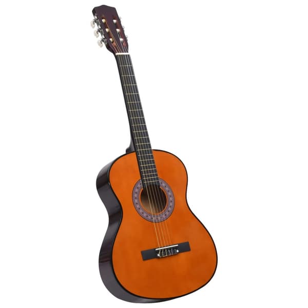 Gitarr för nybörjare med fodral klassisk 3/4 36"