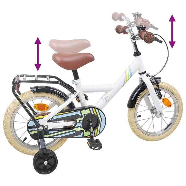 Barncykel 12 Tum för 2-4 åringar Vit
