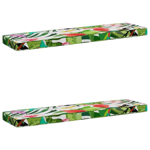 2-delade Bänk Kuddar VUGHT 2 st 100% Polyester Flerfärgsdesign