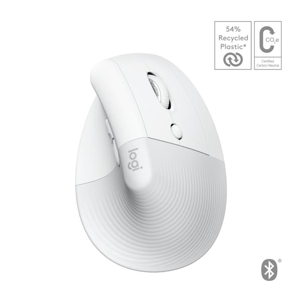 Logitech Lift for Mac datormöss högerhand Trådlös RF + Bluetooth Optisk 4000 DPI