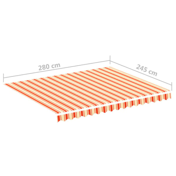 Markisväv gul och orange 3x2,5 m