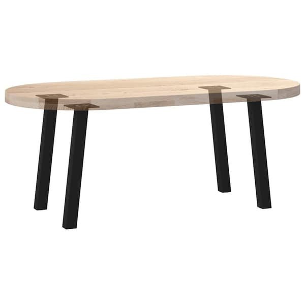 Soffbordsben 4 st svarta 30 cm stål
