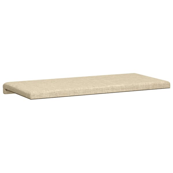 Bänk kudde Tyg Gräddvit Djup 35 cm