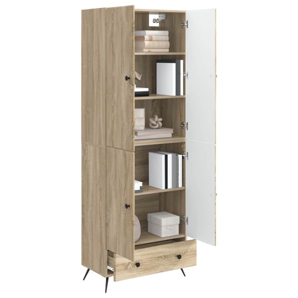 Skåpset 2 pcs Sonoma-ek Konstruerat trä