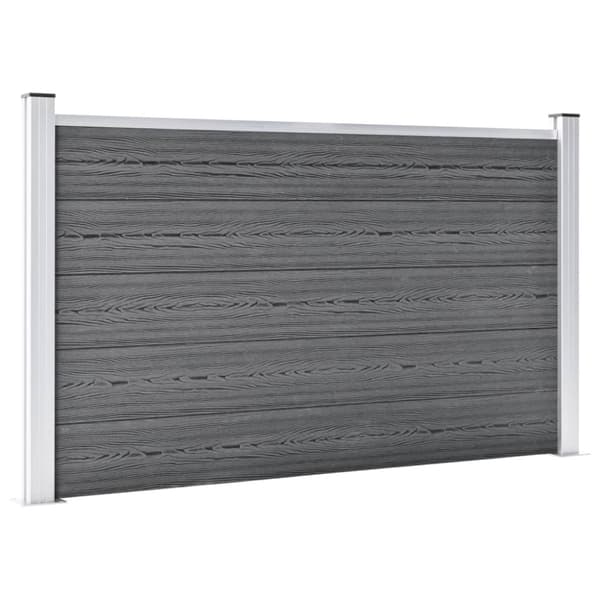 Staketpanel WPC 180x105 cm grå