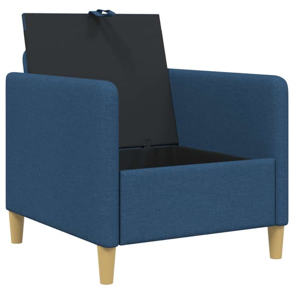 Soffa med förvaring Blå 72 x 78 x 87 cm Polyester