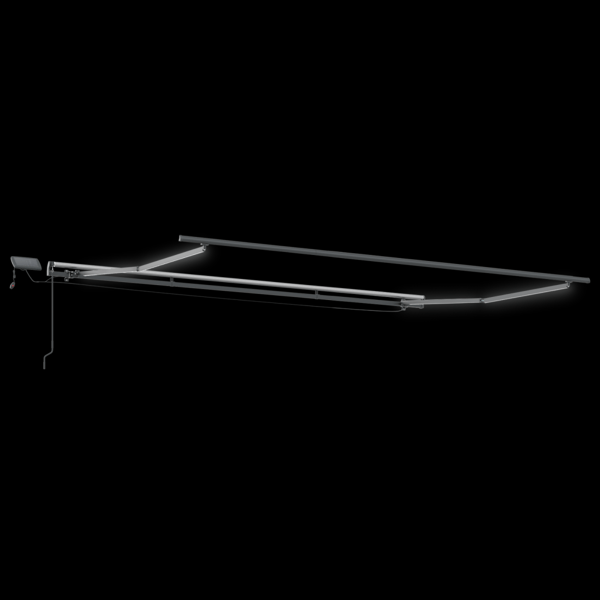 Utfällbar markis Flerfärgsdesign 450 ×300 cm tyg