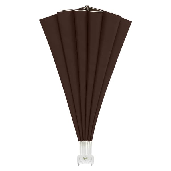 Balkongskärm Ø 400 cm Polyester Brun