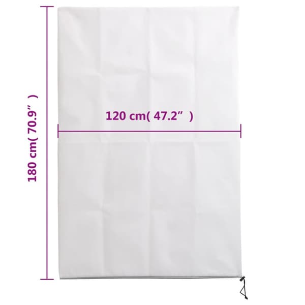 Fiberdukar med blixtlås 4 st 70 g/m² 1,2x1,8 m