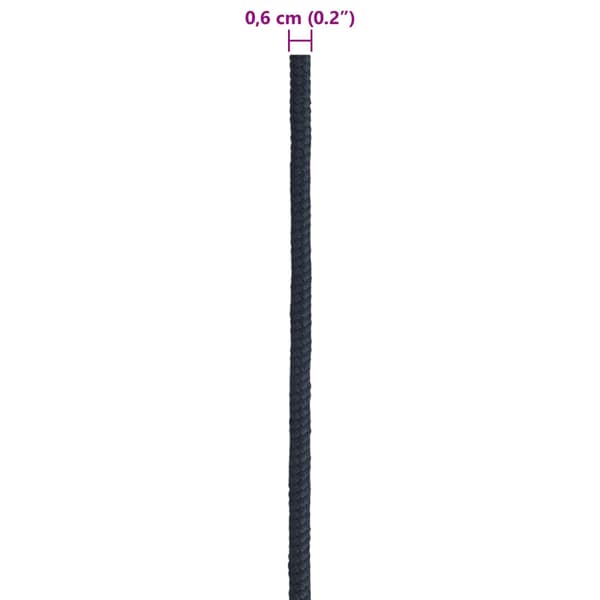 Båtsnöre 0.6 mm 250 m Kungsblå Polyester
