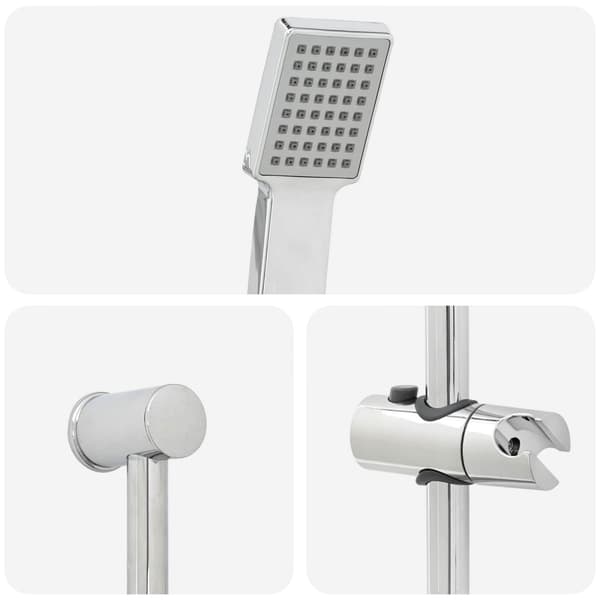 Duschsystemset Krom 70 cm Rostfritt stål