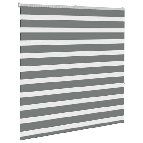 Rullgardin zebra mörkgrå 140x150 cm tyg bredd 135,9cm polyester