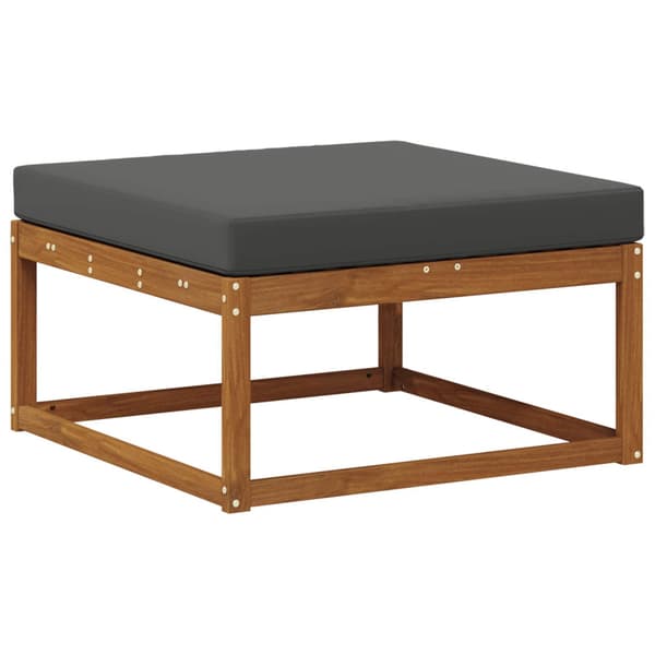 Utomhussoffset med kudde 7 pcs Naturlig och Antracit