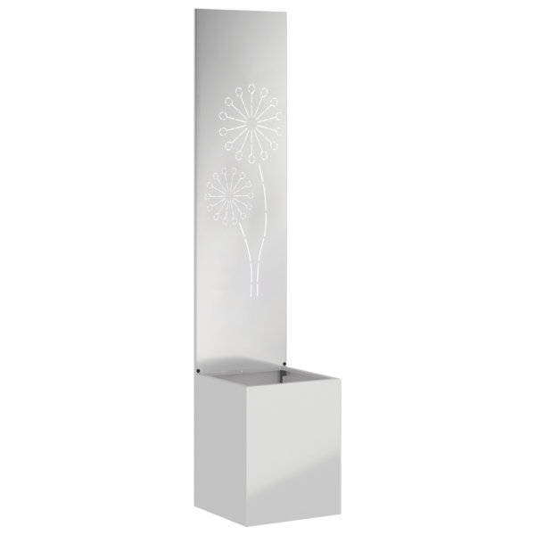 Trädgårds integritetsskärm Silver 32 x 150 cm Galvaniserat stål