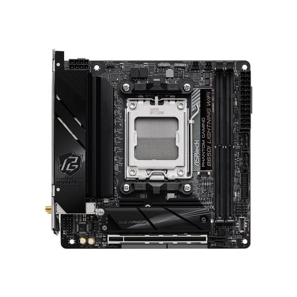 ASRock Phantom Gaming B650I Lightning WiFi - moderkort - mini ITX - Socket AM5 - AMD B650