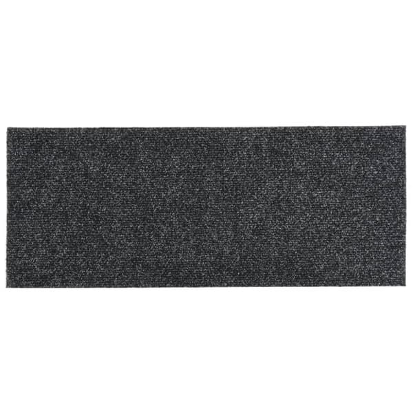 Trappmattor självhäftande 15 st 60x25 cm mörkgrå rektangulära