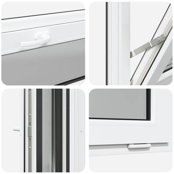 Källarfönster RISOR 100 x 40 cm PVC och glas
