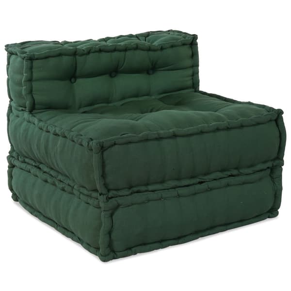 Modulsofa enhet 3 pcs Grön Tyg