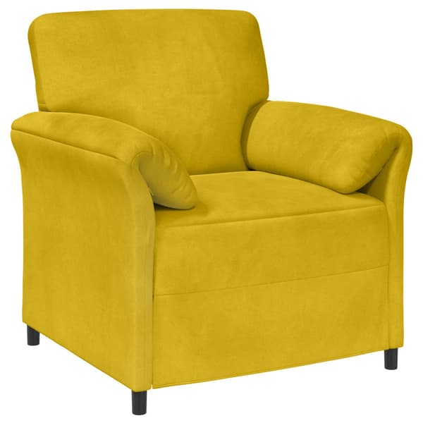 En-sitssoffa Gul 88 x 83 x 95 cm Sammet