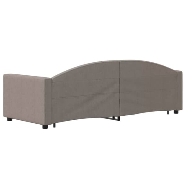 Dagbädd utdragbar taupe 80x200 cm tyg