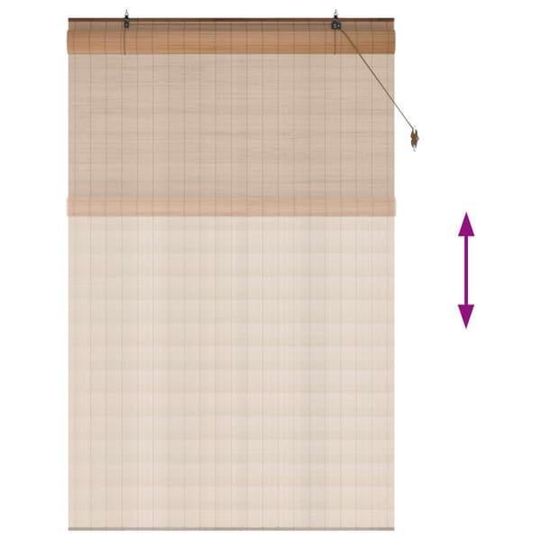 Rullgardin Brun 130 x 220 cm Bambu