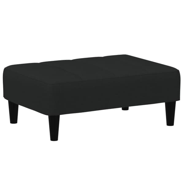 Fotpall svart 77x55x31 cm sammet