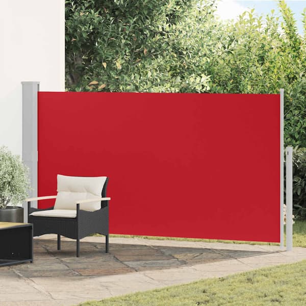 Infällbar sidomarkis 170x300 cm röd