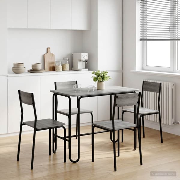 Matbord 100 x 50 x 75 cm Konstruerat trä Grå Sonoma Rektangulär