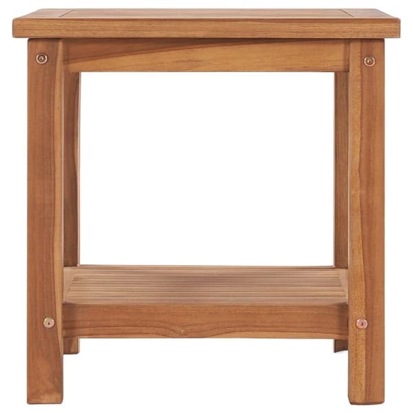 Soffbord 45x45x45 cm massiv teak