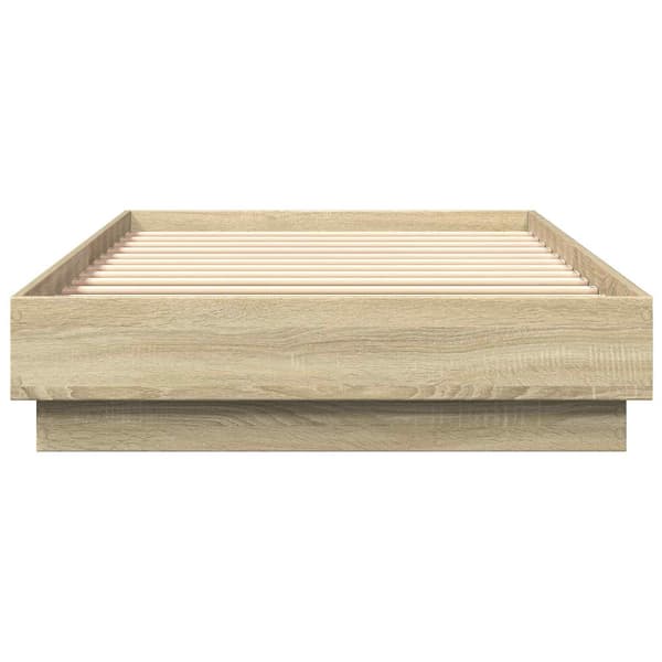 Golvsängsram Sonoma-ek 80 x 200 cm Konstruerat trä