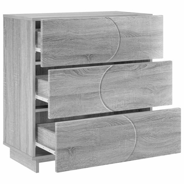 Sideboard Grå Sonoma 70 x 38 x 75 cm Konstruerat trä