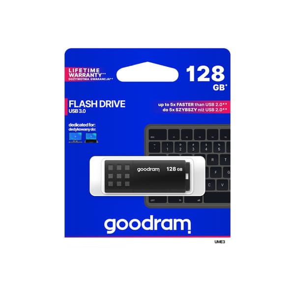 GOODRAM UME3 - USB flash-enhet - 128 GB
