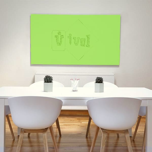 Whiteboard utan ram - 90x120 cm - Limegrön