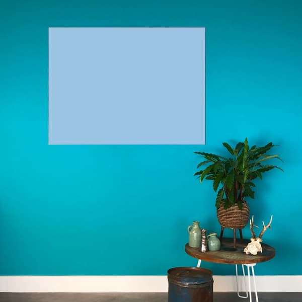 Whiteboard utan ram - 90x120 cm - Babyblå