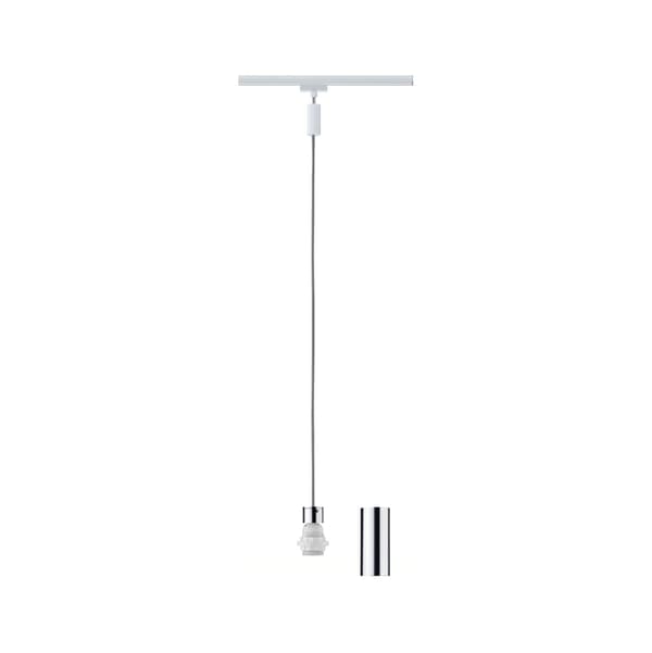 Paulmann URail Hängande B-vara 2Easy E27 max. 20W dimbar 230V Vit, Krom